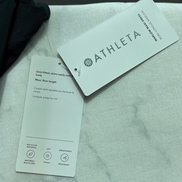 NWT Athleta Marlow Maxi Dress Womens XS / S - Black - Picture 8 of 10